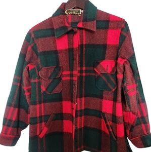 L.L. Bean Vintage Wool Plaid Hunting Jacket Large
